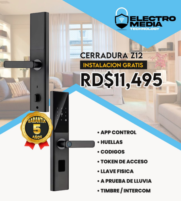 cerradura inteligente con huella Z12 Elite